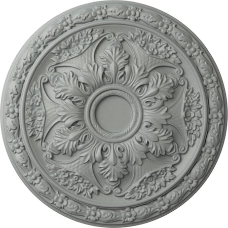 Ekena Millwork Baile Ceiling Medallion (Fits Canopies up to 3 1/4"), 20"OD x 1 5/8"P, Primed White CM20BL